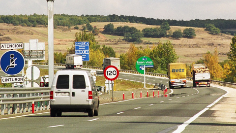 Imagen de la autopista del Norte o AP-1, gestionada por Europistas, del Grupo Itínere.