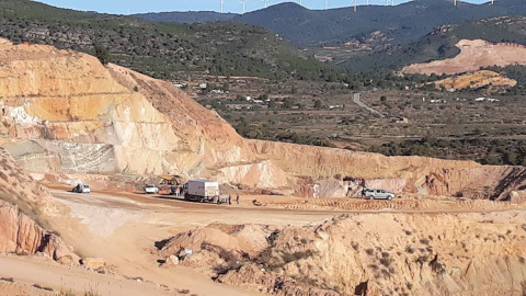 Imagen de una de las explotaciones mineras de la comarca de la Serranía