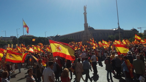 Manifestación en la Plaza de Colón de Madrid. EUROPA PRESS/Archivo