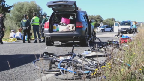 Fallece uno de los nueve ciclistas alemanes arrollados en Mallorca. / Atlas