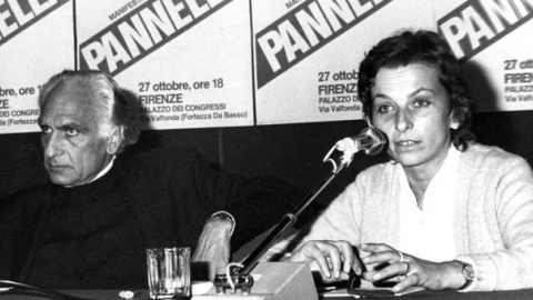 Los radicales italianos Marco Pannella y Emma Bonino, quienes encabezaron sus propias listas. / ARCHIVO