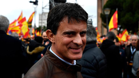 El ex primer ministro francés Manuel Valls, candidato independendiente de Ciudadanos a la Alcaldía de Barcelona. / AFP