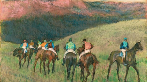 'Chevaux de course: l'entraînement', de Edgar Degas..- FUNDACIÓN MAPFRE