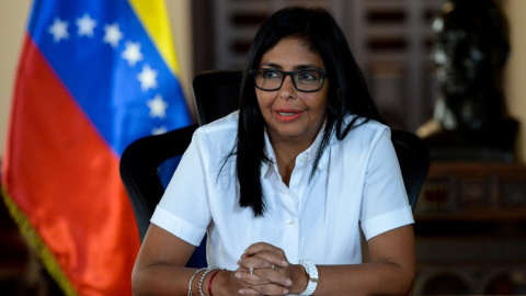 La vicepresidenta de Venezuela, Delcy Rodríguez, en Caracas el 15 de junio de 2018 | AFP/Federico Parra