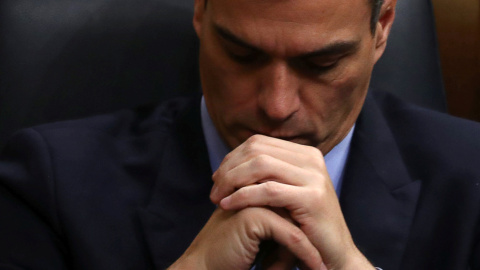 El presidente del Gobierno, Pedro Sánchez, en el debate de Presupuestos en el Congreso de los Diputados. REUTERS/Sergio Perez