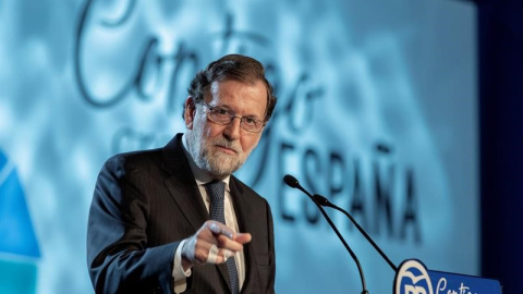 Mariano Rajoy a cionvenció del PP, a Sevilla / Julio Muñoz EFE