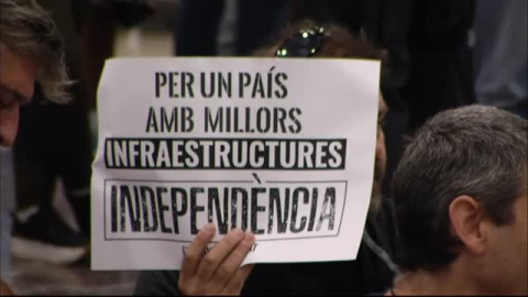 Sentada en la estaciÃ³n de Sants contra la sentencia del procÃ©s