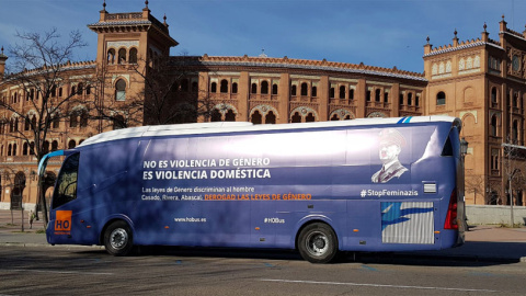 El nuevo autobús que Hazte Oír ha lanzado a las calles de Madrid. TWITTER DE HAZTE OÍR