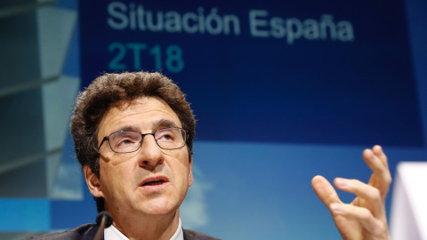 El economista Jefe del Grupo BBVA y Director de BBVA Research Jorge Sicilia, durante la presentación del informe sobre Situación España 2t 2018. EFE/Angel Diaz