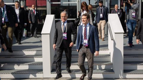 El presidente del PP, Pablo Casado./EUROPA PRESS