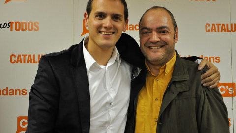 Albert Rivera junto a Toni Mulero en 2011. Fuente: Ciudadanos.