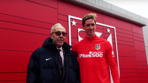 Encuentro de Manuel Briñas y Fernando Torres en 2016 | Atlético de Madrid