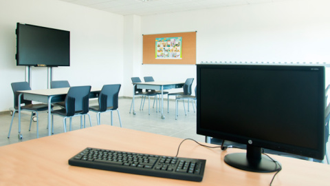 Aula del colegio Ánfora de Cuarte de Huerva.