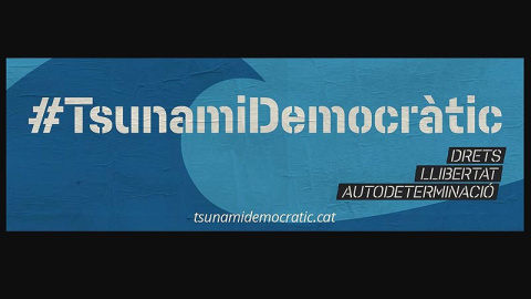 Cartel de Tsunami Democràtic.