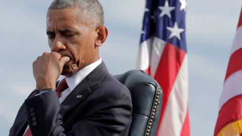 Obama, en un momento del acto en el Pentágono. REUTERS/Joshua Roberts