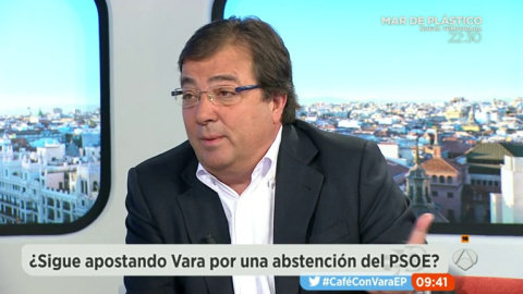 Guillermo Fernández Vara en su intervención en el programa 'Espejo Público' de Antena 3.