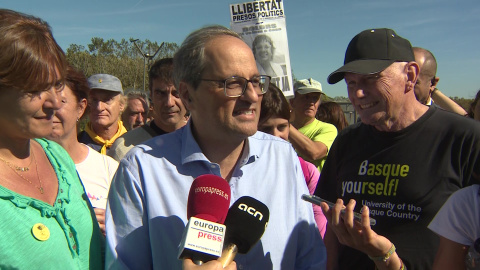 Quim Torra: "Nos quieren divididos y violentos"