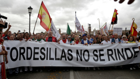 Manifestación reivindicando el retorno del Toro de la Vega.- REUTERS