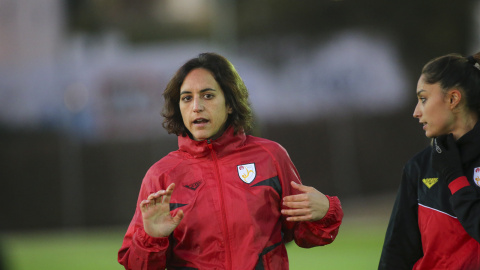 Natàlia Arroyo amb la selecció catalana.