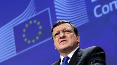 Durao Barroso, expresidente de la Comisión Europea, en una de las comisiones de la institución/REUTERS