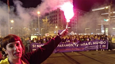 Manifestación feminista del 8M en Madrid. / FERMÍN GRODIRA