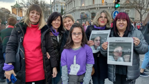 Mujeres en la manifestación feminista del 8M en Madrid. / JOSÉ VERDUGO