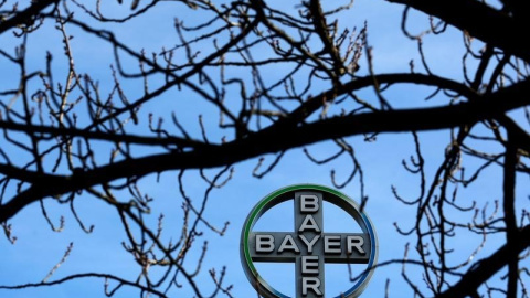 El logo de Bayer AG, victo desde una planta de producción en Wuppertal. REUTERS/Ina Fassbender