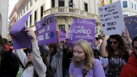 "No estoy menstruando, grito porque nos están matando", manifestación en Palma de Mallorca / EP