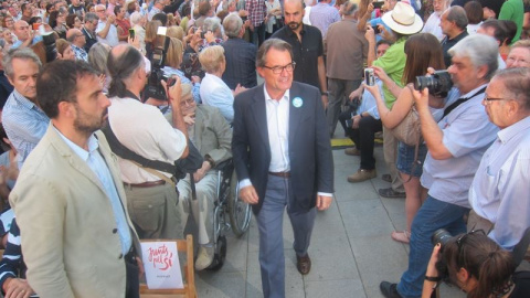 Artur Mas, durante el acto. EUROPA PRESS