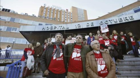 La Plataforma de Afectados lleva casi 20 días de encierro. EFE