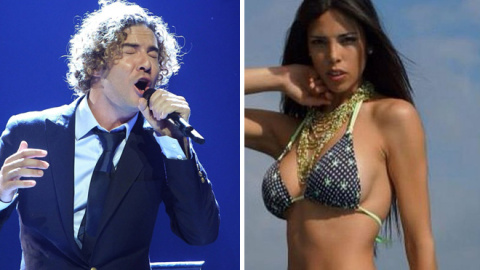 El cantante español David Bisbal y la concursante de Gran Hermano María Paz Delgado, Maypi.