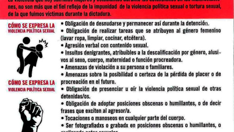 Imagen campaña contra el acoso sexual por los cuerpos de seguridad en Chile