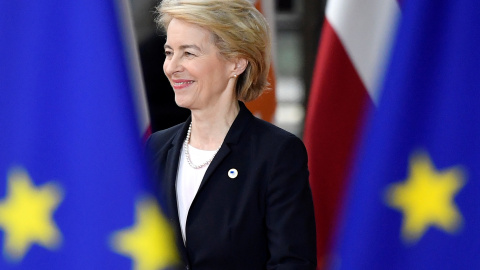 17/10/2019 - La presidenta electa de la Comisión Europea, Ursula Von der Leyen, en la cumbre de líderes de la Unión Europea. REUTERS / Toby Melvill