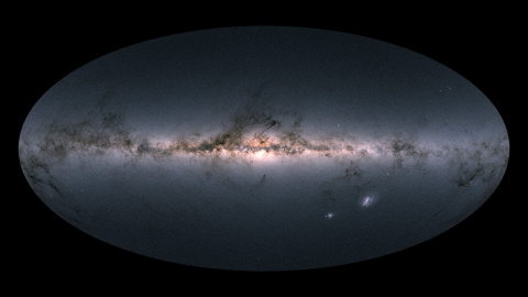 La Vía Láctea, en color verdadero, vista por Gaia./ESA