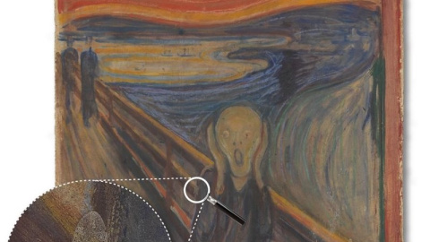 El misterio de la mancha blanca en 'El Grito' de Munch, ha sido soliconado. NORWEGIAN NATIONAL MUSEUM