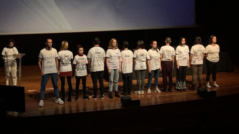 Alumnos protestan después de que la URJC rompe con el convenio de adscripción del Instituto de Danza / @Alumnosdanza