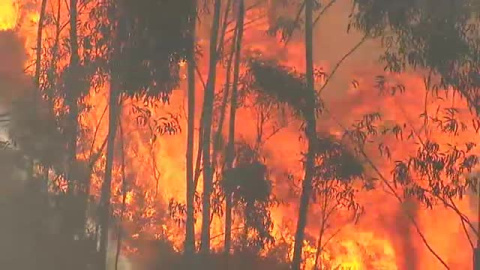 El fuego ya ha arrasado 550 hectÃ¡reas en Rianxo