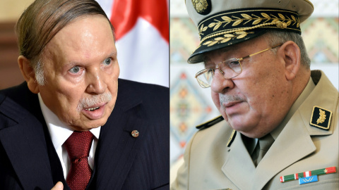 El presidente argelino Abdelaziz Bouteflika y el Jefe del Ejército argelino y viceministro de Defensa, Ahmed Gaïd Salah | AFP