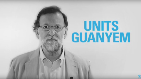 La imagen de Rajoy en el vídeo.