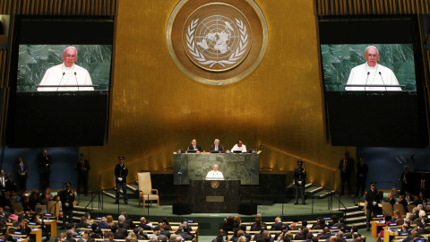 El Papa Francisco en el Consejo de Seguridad de la ONU REUTERS/Mike Segar