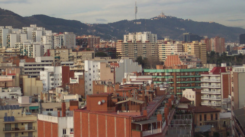 Vista de L'Hospitalet de Llobregat. Hospitalet-Ordenador