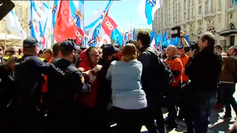 ManifestaciÃ³n trabajadores de Alcoa