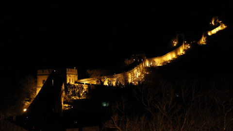 La muralla china durante la Hora del Planeta./Reuters