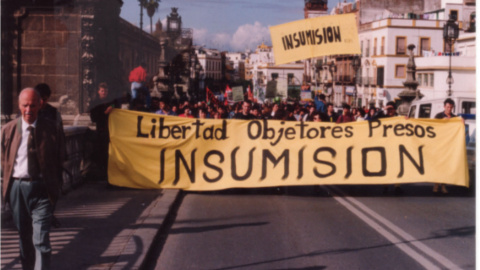 Marcha a la cárcel en 1991.