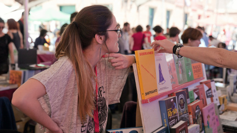 El mercat del llibre de la Fira Literal, durant l'edició del 2017. | Fira Literal Barcelona.