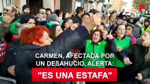 Declaraciones de Carmen tras la paralizaciÃ³n de su desahucio