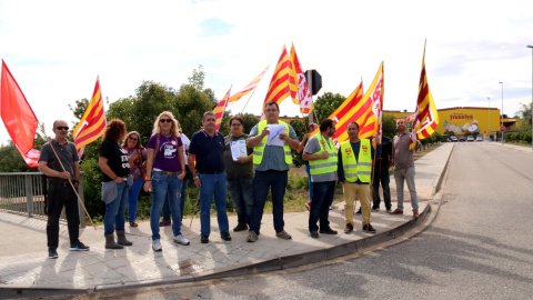 Protesta del 2018 dels treballadors de Fruselva al Baix Camp. Núria Torres