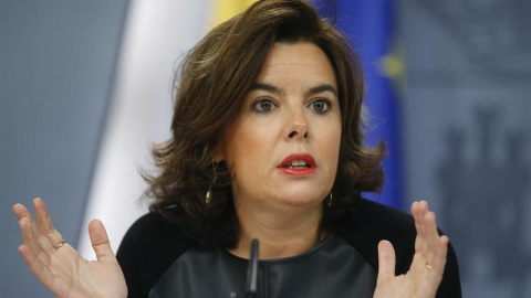 La vicepresidenta del Gobierno en funciones, Soraya Saénz de Santamaría. - EFE