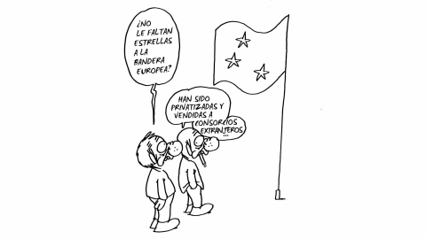 Ilustración de Charb (Stéphane Charbonnier) incluida en el libro 'El capitalismo en 10 lecciones', de Michel Husson (Librería Viento Sur/La Oveja Roja).