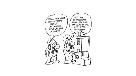 Ilustración de Charb (Stéphane Charbonnier) incluida en el libro 'El capitalismo en 10 lecciones', de Michel Husson (Librería Viento Sur/La Oveja Roja).